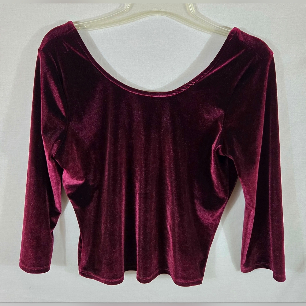 Adam Levine Jr's Burgundy Velvet Top Size XL